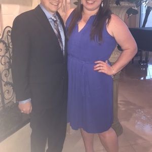 Blue Belted Summer Dress